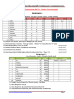 50 Ms Excel Assignments PDF for Practice Free Download