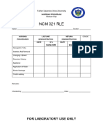 NCM 321 RLE Procedural Checklist 2