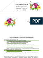 evaluare finala  2022 - 2023 Buburuzele