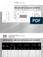 BOLTs - Metric Hex Cap Bolt Class 8.8 and 10.9