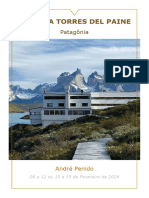 Explora Torres Del Paine - Viagem Ao Chile - André Penido - 08 A 12 Ou 15 A19 Fev24