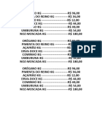 Horti Frutti Lista Menor