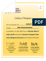 JMP certificate