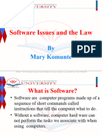Module 8 Software Issues and The Law