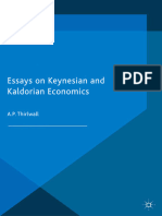 A.P. Thirlwall Essays On Keynesian and Kaldorian Economics
