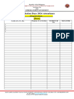 Attendance Sheet For Foundation Days 2024