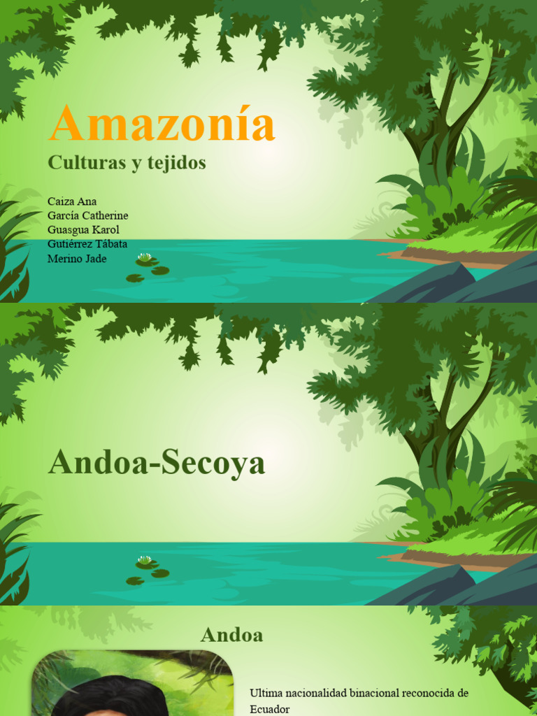 Culturas Indígenas de la Amazonía Ecuadoriana | PDF | Selva amazónica ...