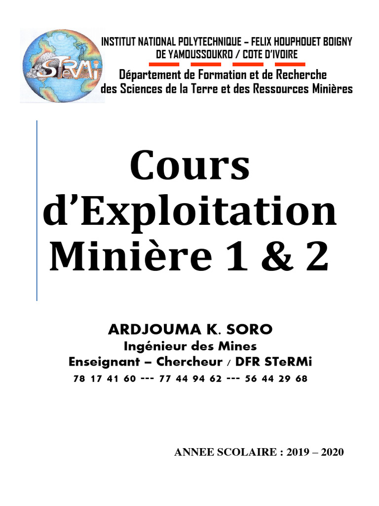 Parties d'une mine souterraine | PDF | Exploitation minière | Énergie ...