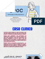 Presentación Salud Asma Ilustrado Azul y Blanco
