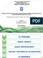 PANELES FOTOVOLTAICOS. TESIS DE GRADO PARA OPTAR TITULO DE INGENIEROS MECANICOS: Trabajo EG. A. Perez y S.Perez