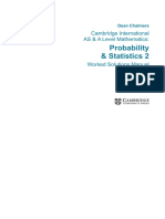 Cambridge International As A Level Mathematics Probability and Statistics 2 Worked Solutions Manual With Cambridge Elevate Dean Chalmers Z Lib