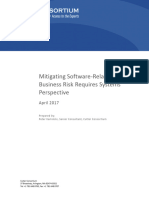 Cutter Mitigating Software Related Business Risk Requires Systems Perspective 2017