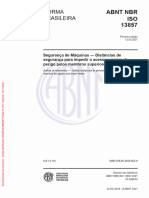 ABNT NBR ISO 13857 - Distâncias de Segurança para Impedir o Acesso A Zonas de Perigo Pelos Membros Superiores e Inferiores