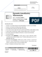 Matematyka 2019 Czerwiec Egzamin Osmoklasisty Dodatkowy