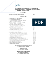 Acta de La Sesión Ordinaria Celebrada Por El Pleno Del Excmo. Ayuntamiento de Marbella El Dia 31 de Enero de 2020 en Primera Convocatoria Alcaldesa