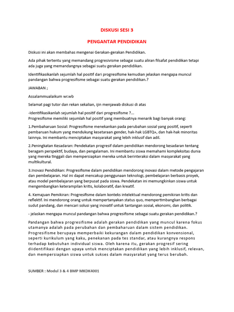 Sesi Diskusi dalam Kelas Student Success