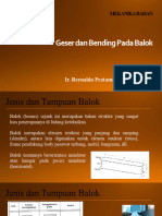 Mekanika Bahan - Geser Dan Bending Pada Balok