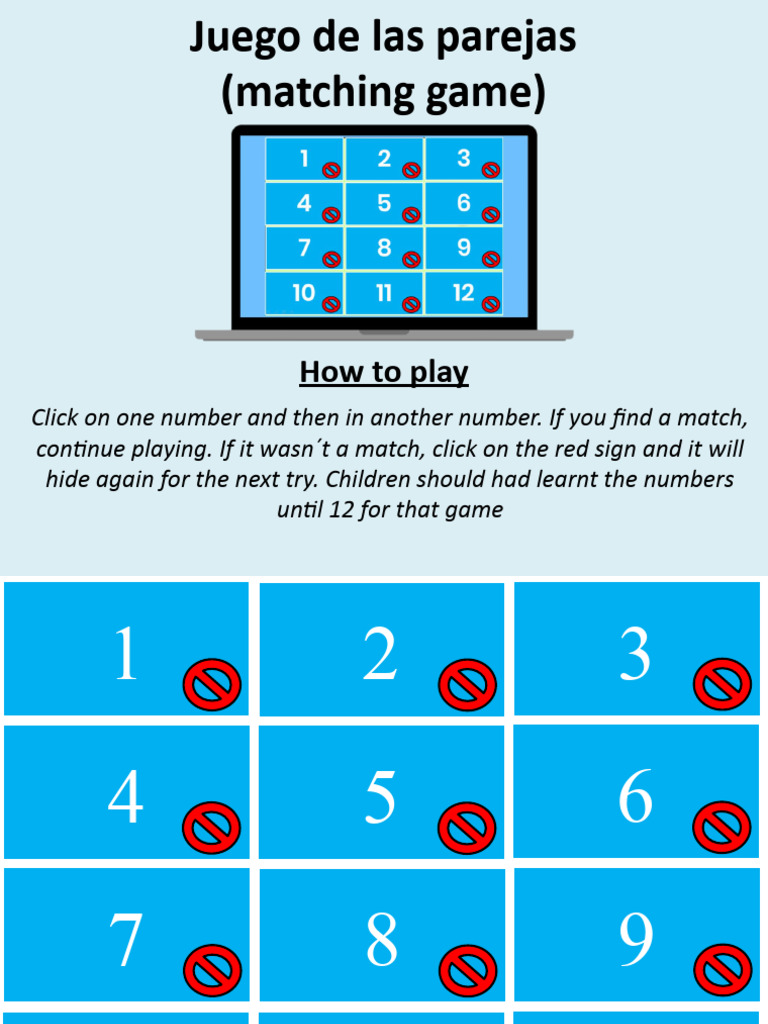Matching Game Vocabulary1 | PDF | Games & Activities