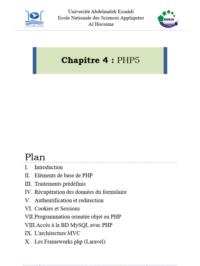 Introduction à PHP5 et MySQL | PDF | PHP | Ingénierie des systèmes