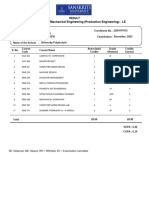 Student Marsheet