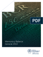 Memoria y Balance General 2014