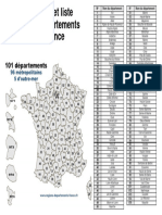 Carte Et Liste Departements France