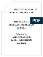 INDUSTRIAL VISIT REPORT by Abhijith Govind
