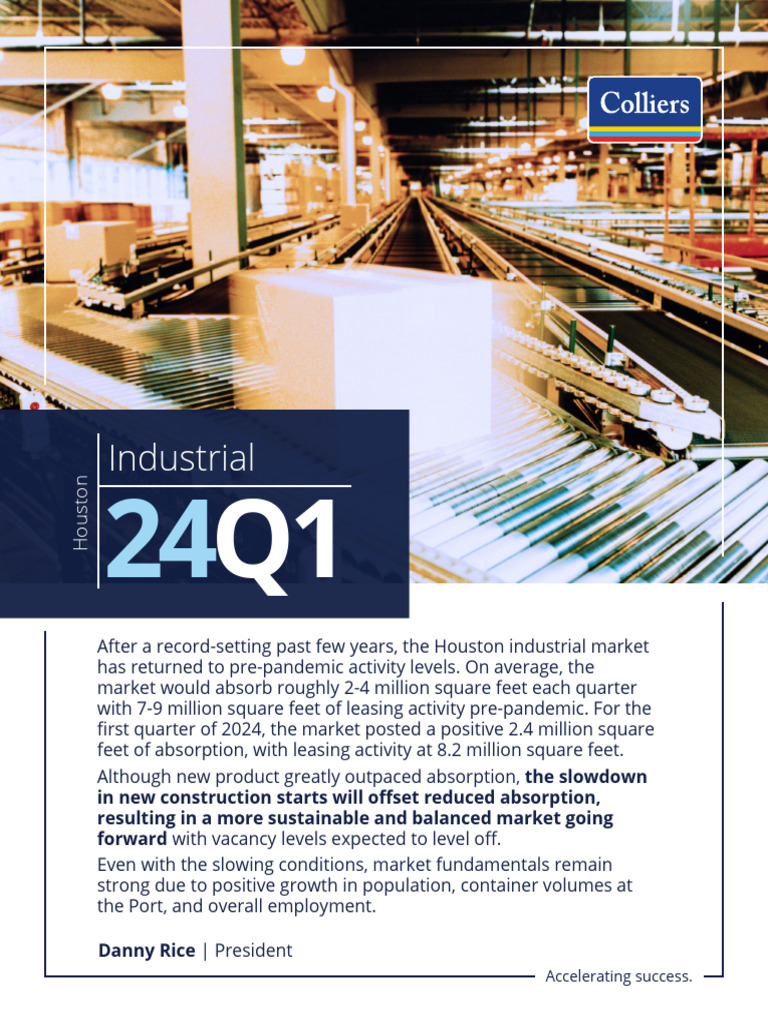 2024 Q1 Industrial Houston Report Colliers | PDF | West Texas ...