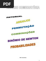 ANÁLISE COMBINATÓRIA
