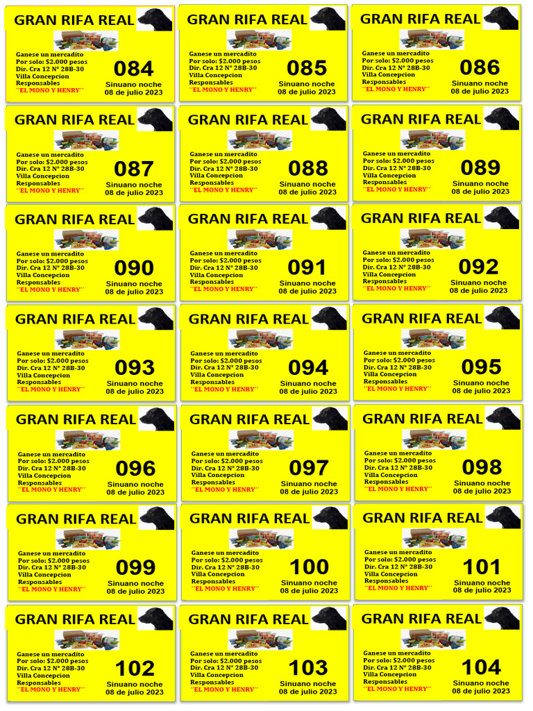 Rifa Real 084 - 167 | PDF