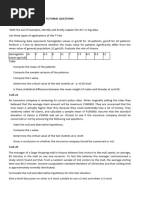 ADVANCED DATA ANALYTICS TUTORIAL PRACTICE QUESTIONS Session 2