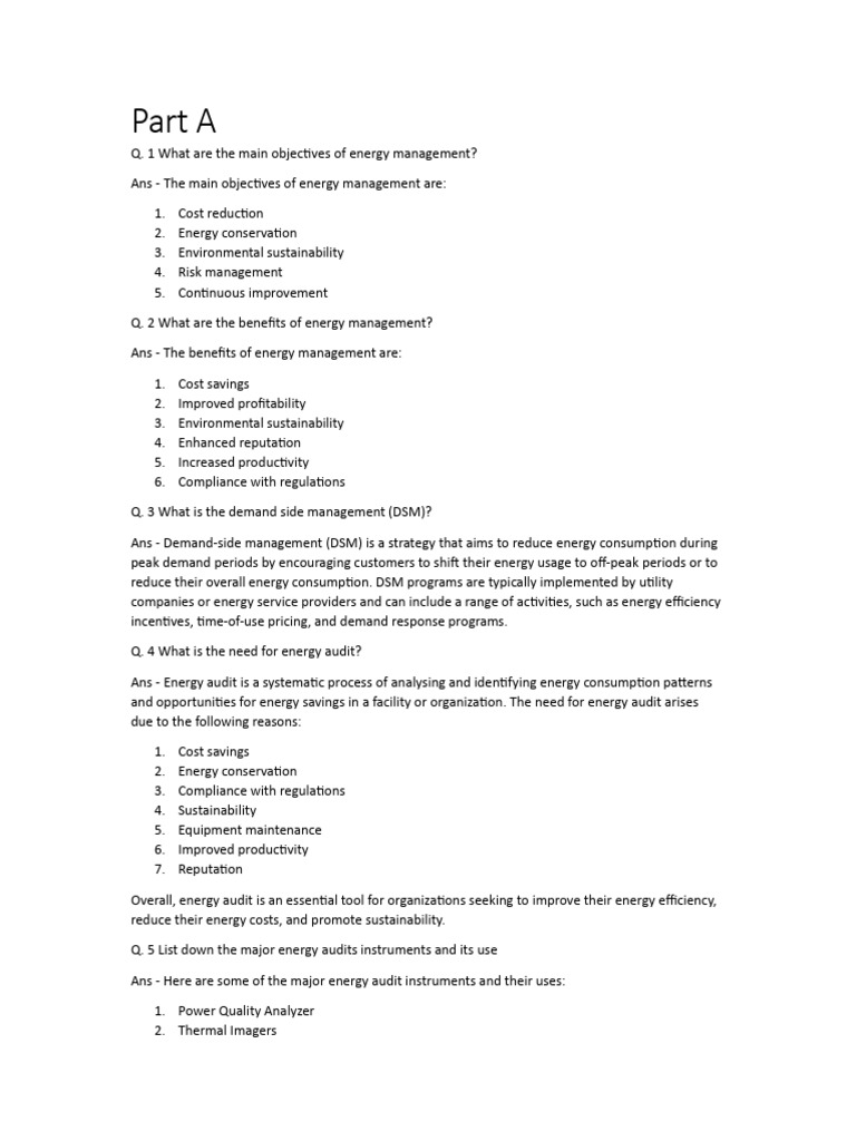Energy Management Strategies and Benefits | PDF | Solar Energy ...