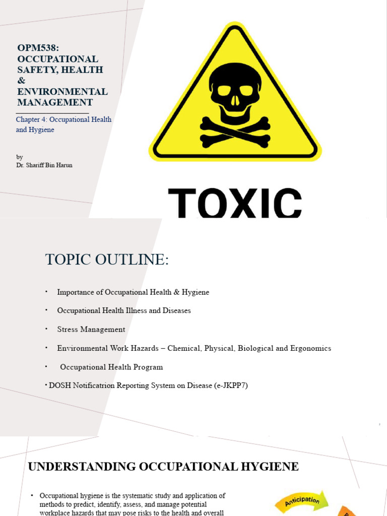 Chapter 4 - Occupational Health & Hygiene | PDF | Occupational Safety ...