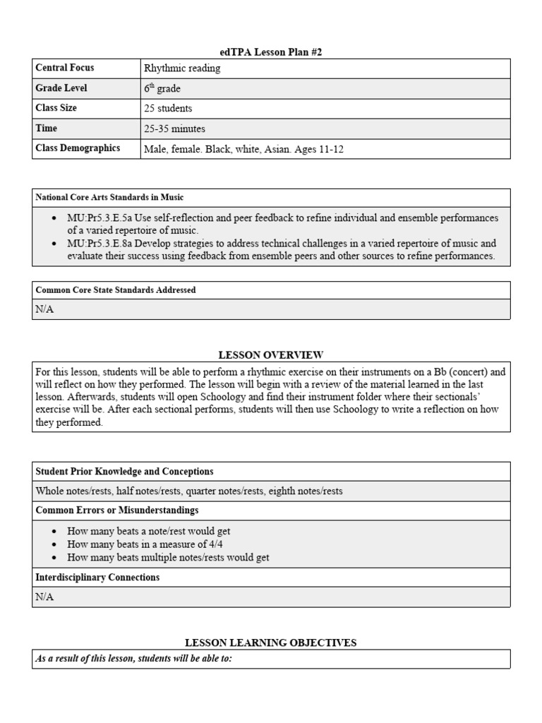 action inquiry project lesson plan 2 | PDF | Educational Assessment ...