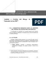 Análisis y Gestión de Riesgo de Desastres Naturales en los PIP