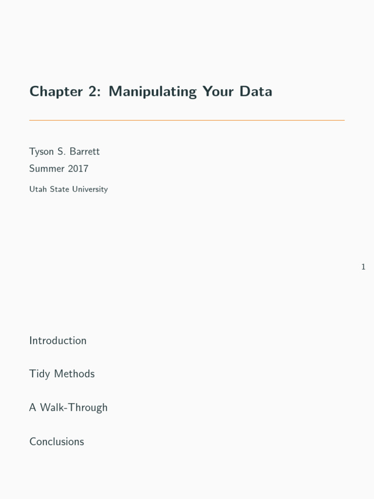Tidyverse Data Manipulation Guide | PDF | Mean | Computer Programming