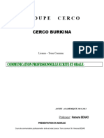 CPEO Licence TC CERCO 2011-2012 BENAO Harouna