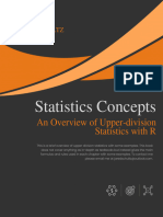 Statistics Concepts: An Overview of Upper-Division Statistics With R