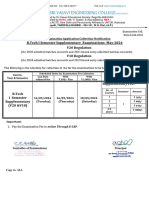 May-24 B.Tech.I Sem (V20&V18) Supple - ExaminationFeeNotification