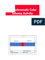 Monochromatic Color Scheme Activity