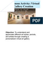 Virtual Art Gallery Project