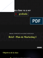 Clase 2 - Brief - Plan de Marketing I