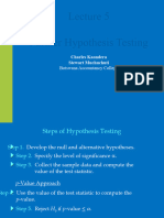 Lecture 5 Further Hypothesis Testing Final