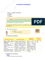 E1 A4 SESION CyT. Organizamos Nuestra Salida de Campo para Reconocer Otros Espacios