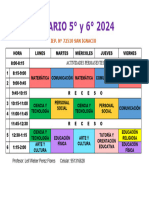 HORARIO 5to y 6to 2024