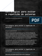 Aula - Repetição de Palavras