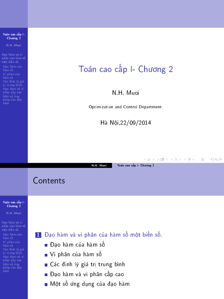 Lý Thuyết Toán CC C2 | PDF