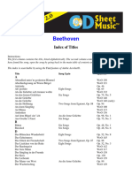 Beethoven - Lieder (CD Sheet Music, Medium-Low)