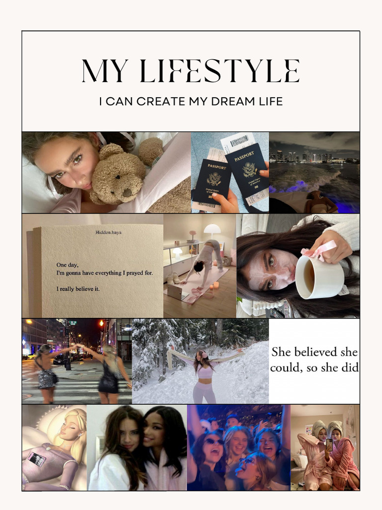 Creating My Dream Lifestyle | PDF | Career & Growth | Self-Improvement