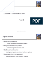 Lecture 9 - Software Evolution